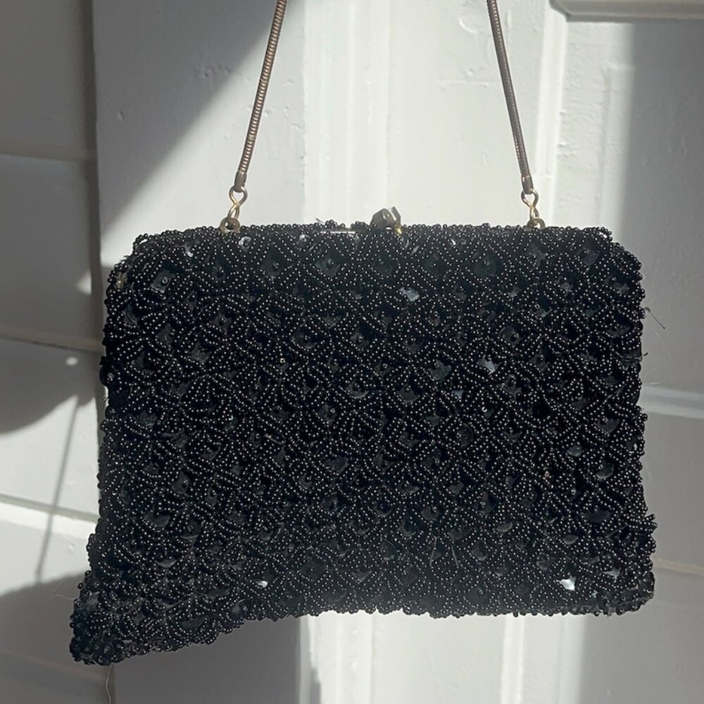 Vintage Beaded Clutch Small